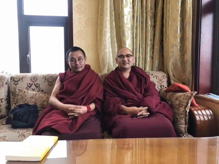 Gendun Lhudup (L) and Go Sherab Gyatso (R), who was recently given 10-year sentence