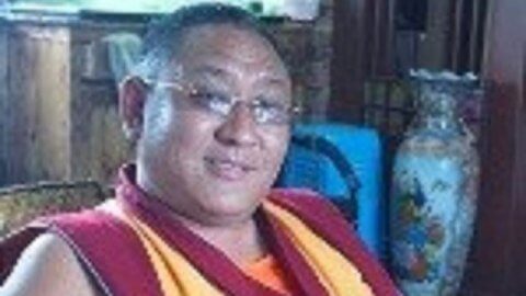 Geshe Tsewang Namgyal, one of the three monks imprisoned for six years in 2012