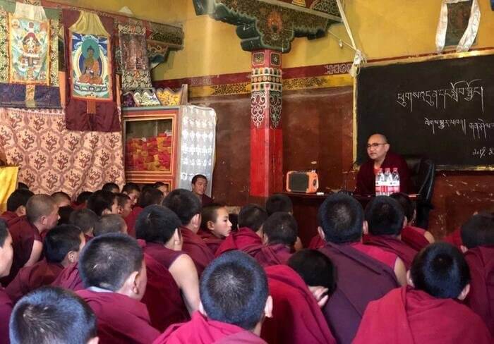 Go Sherab Gyatso (Left) with Lobsang Lhundhup (right), a Tibetan writer who was also sentenced to four years in prison