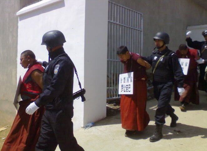 Tibetan monks arrested