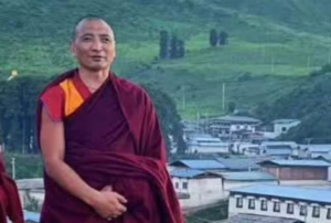 Geshe Kunchok Chodrak, the acting head and teacher of Buddhist scriptures at Hortsang Kirti Monastery.